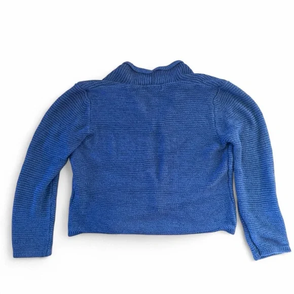 August Silk Blue Cardigan Sweater - Picture 6 of 8